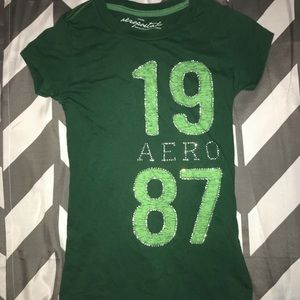 Aeropostale green tee